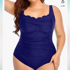 Aqua Eve size 20 Navy blue swimsuit